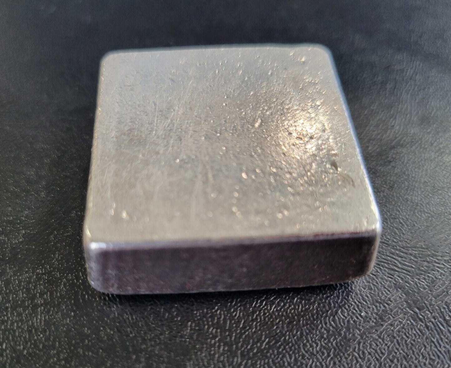 Shiny Bars Poured Silver 5 Troy Oz .999 Fine Silver Poured Square Bar