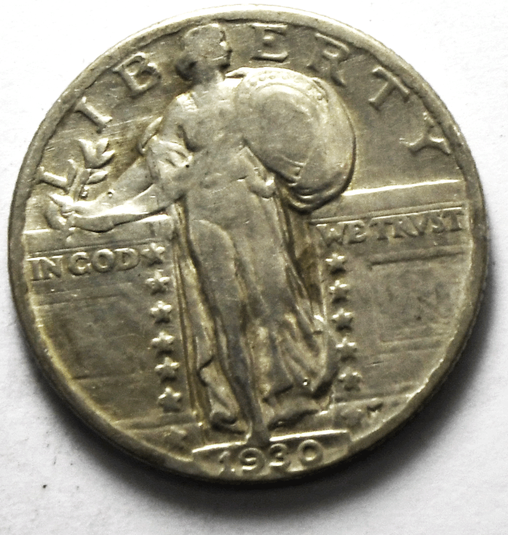 1930 25c Standing Liberty Silver Quarter Philadelphia