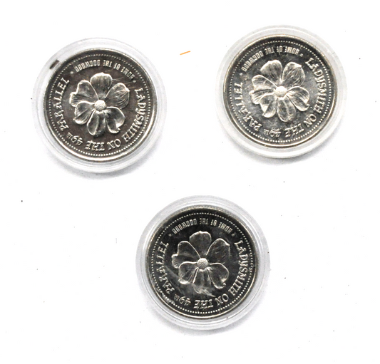1983 84 86 Canada $1 Trade 3 Tokens 34mm Dogwood Dan Ladysmith
