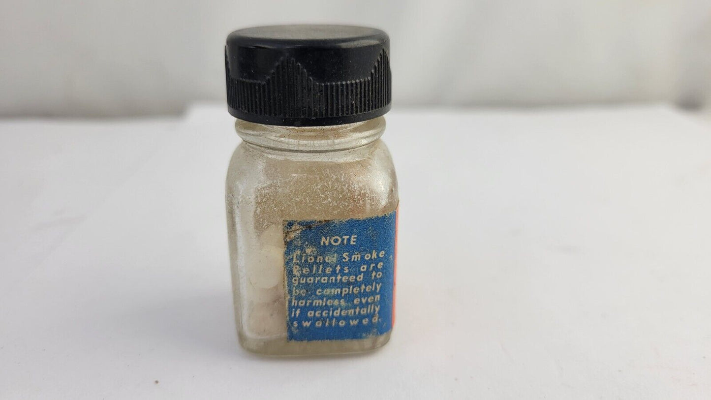Lionel Postwar Original SP Smoke Pellets In Orange Label Bottle - Opened