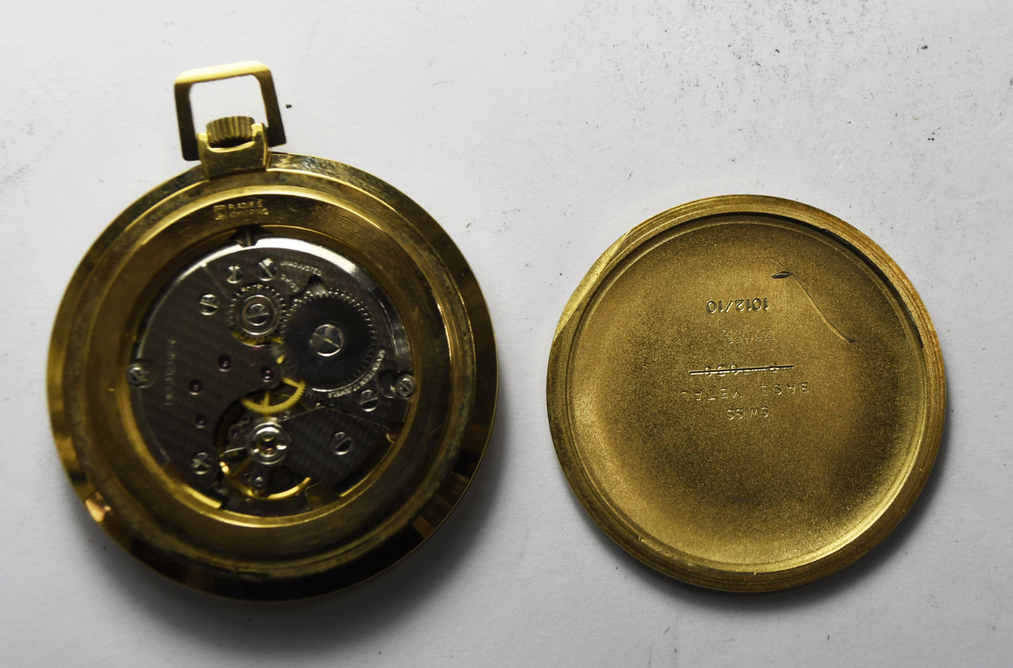 Bucherer Swiss 17j Thin 41mm Pocket Watch w Box