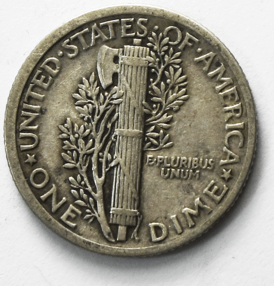1917 10c Mercury Silver Dime Rare Ten Cents Philadelphia