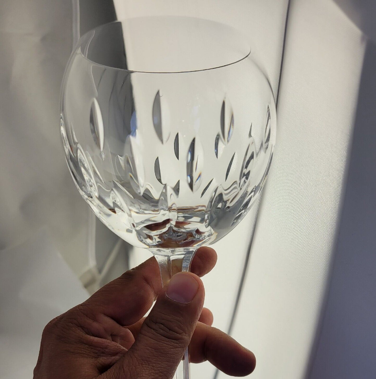 Espirit By Waterford 8 1/4' Balloon White Wine Glass Unused Boxed