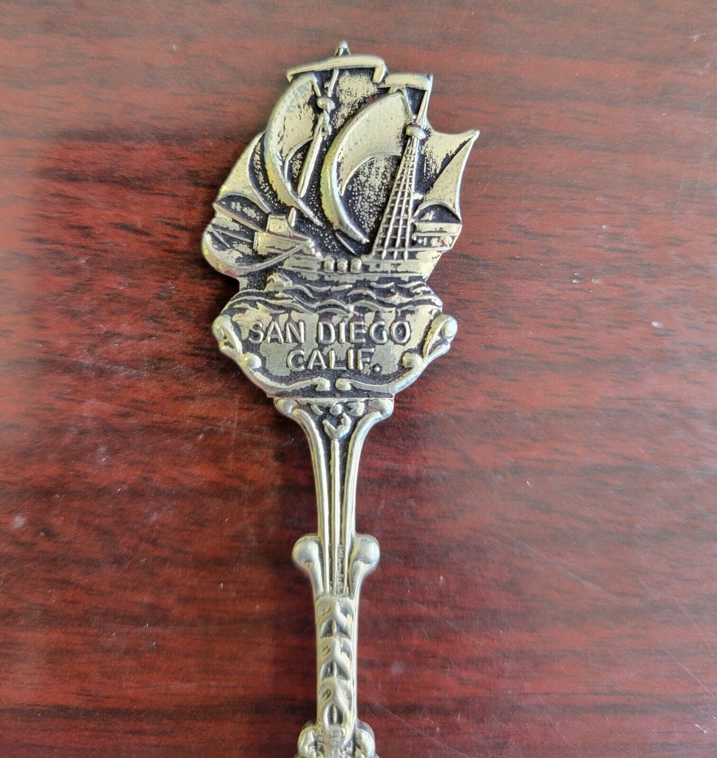 Vintage San Diego Souvenir Spoon Tavern Merriment Holland 4 7/8" California