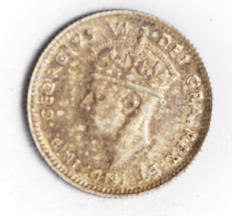 1945 C Canada Newfoundland 5 Five Cents Silver Coin KM# 19a