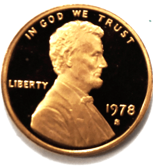 1978 S 1c Proof Lincoln Memorial Cent One Penny Gem Uncirculated San Francisco