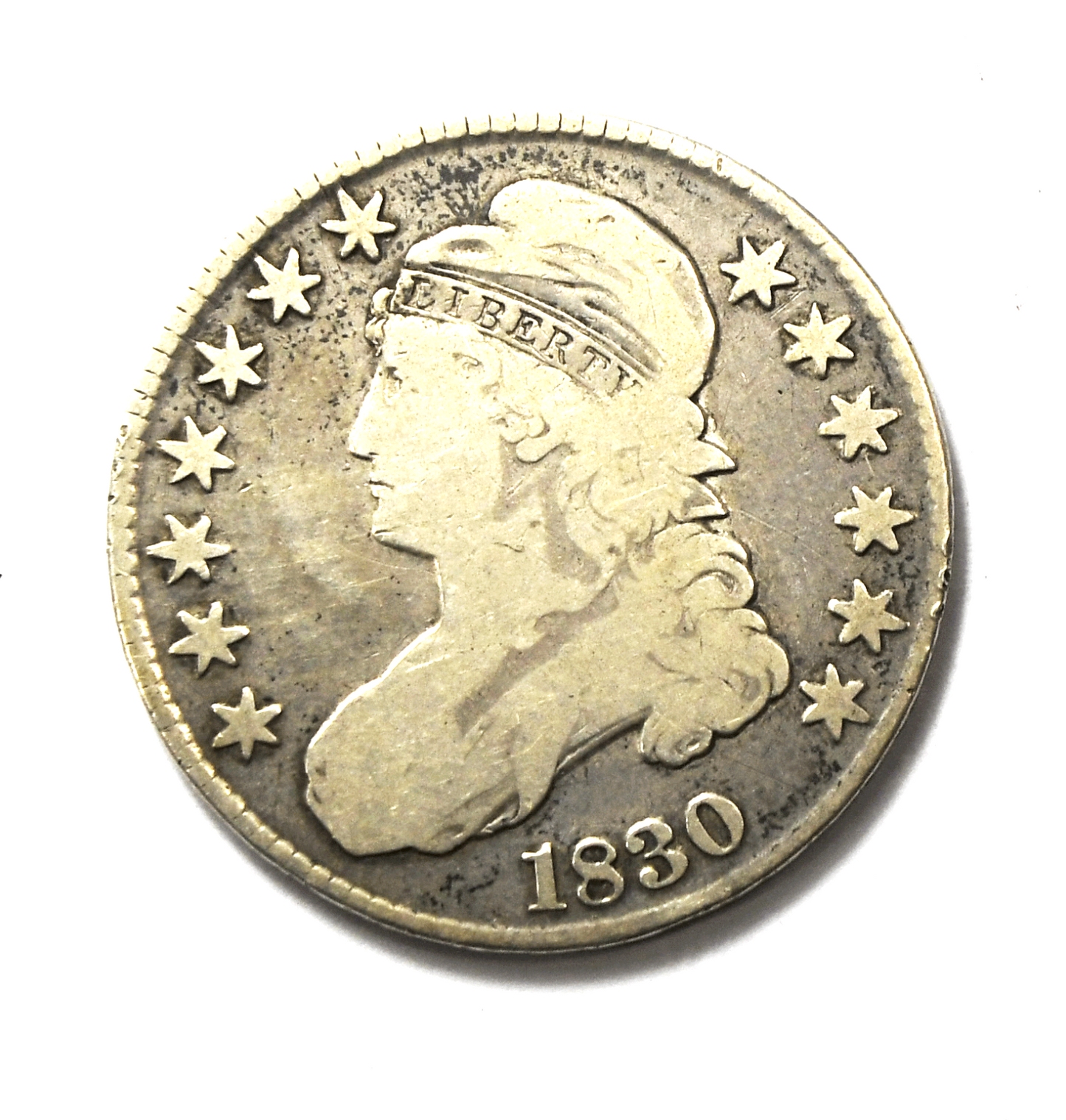 1830 50c Capped Bust Silver Half Dollar Fifty Cents