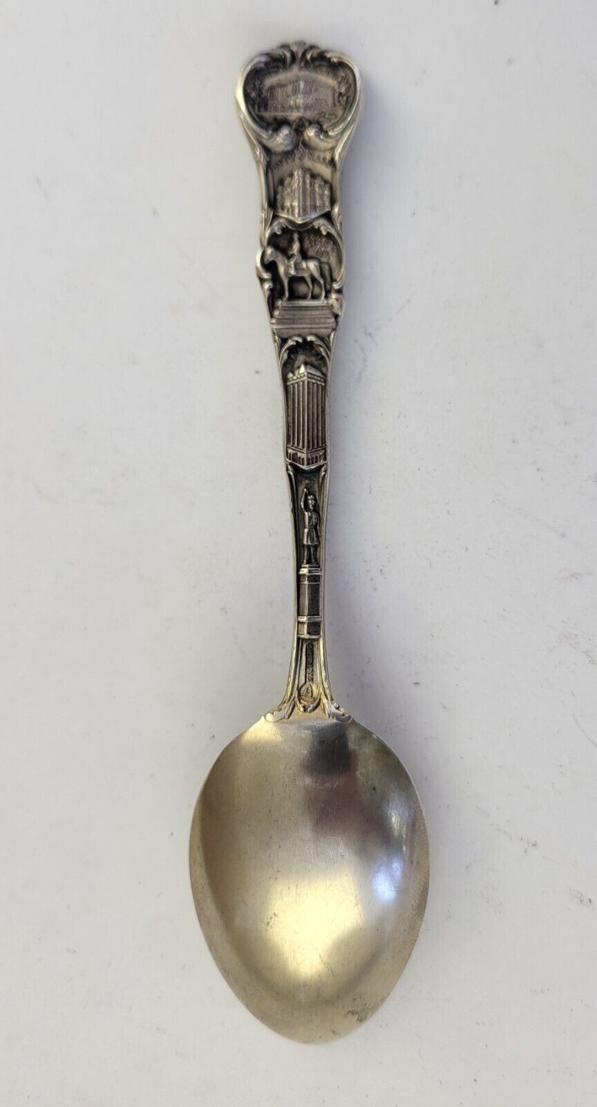 Chicago University 5 1/8" Sterling Silver Souvenir Spoon .56oz. by Mechanics