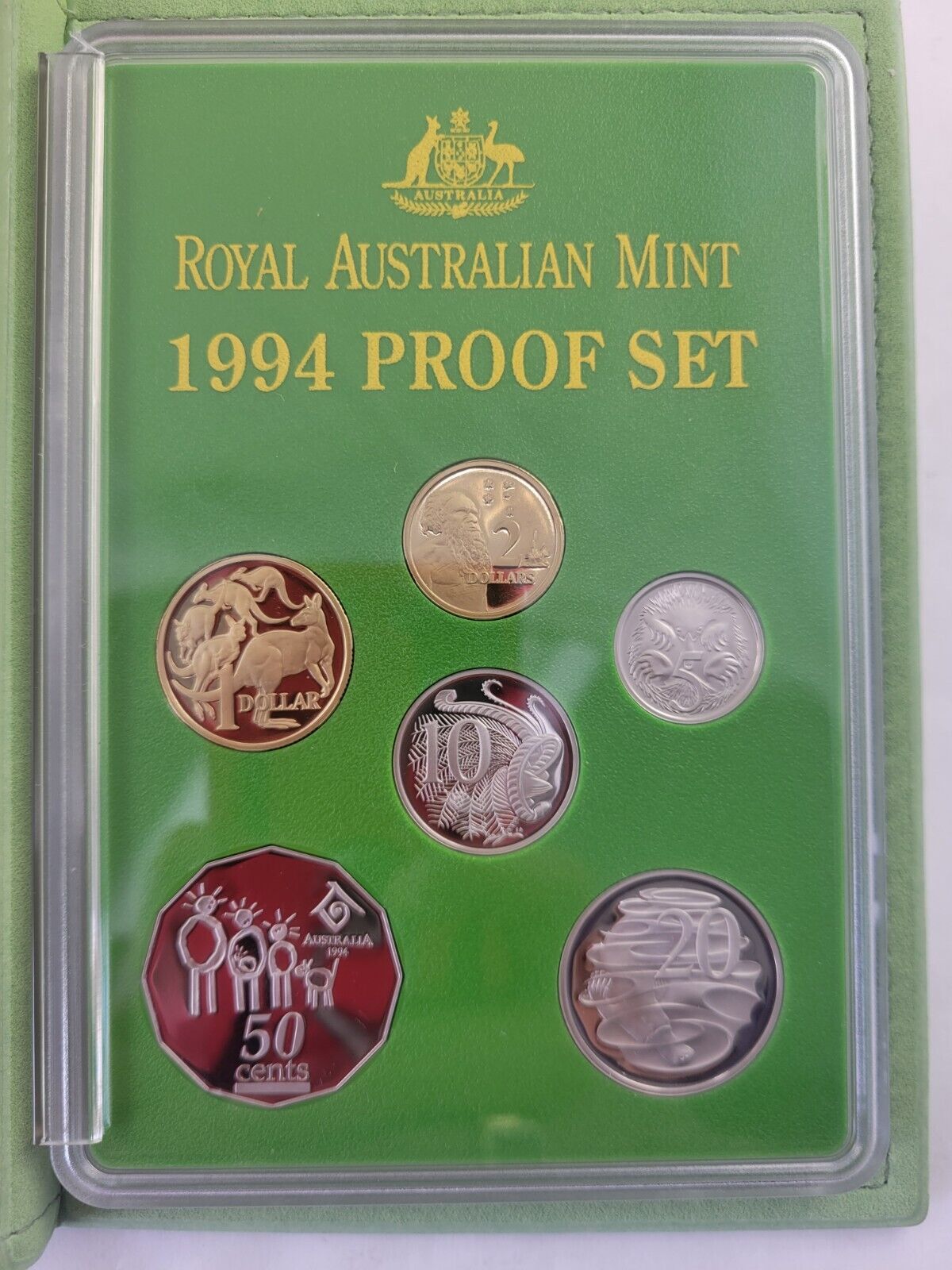 1994 Australian 6 coin Proof Set w/Paperwork $2 Coin Year Of The Family
