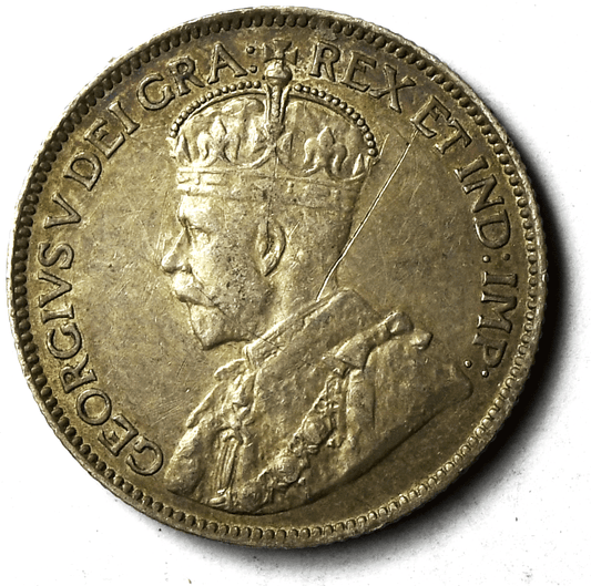 1912 Canada 25 Twenty Five Cents Silver Coin KM# 24