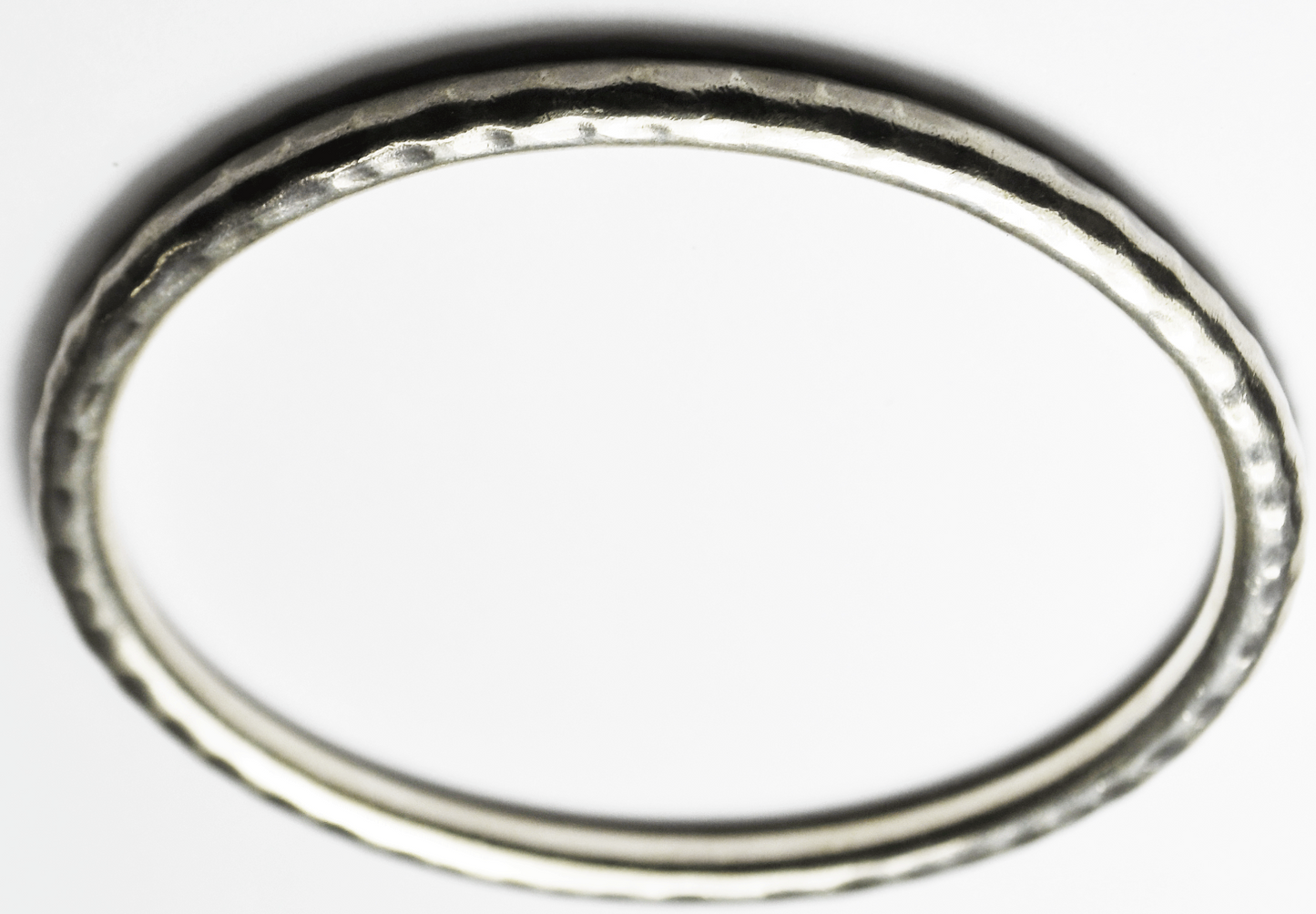 Sterling Silver Silpada Slim Hammered Bangle B1482