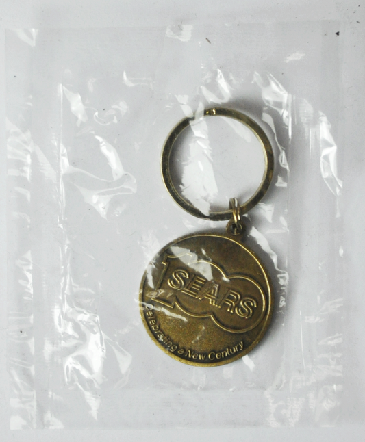 Sears Celebrating a New Century Roebuck Key Chain 2.5" 33mm Medal Fob