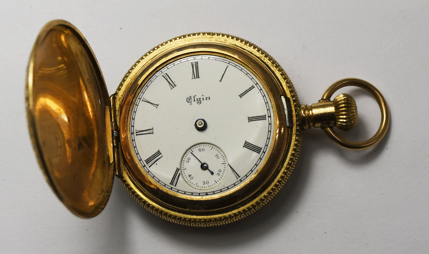 1897 Elgin Size 0 Grade 109 Illinois Napoleon Hunters Case Not Running