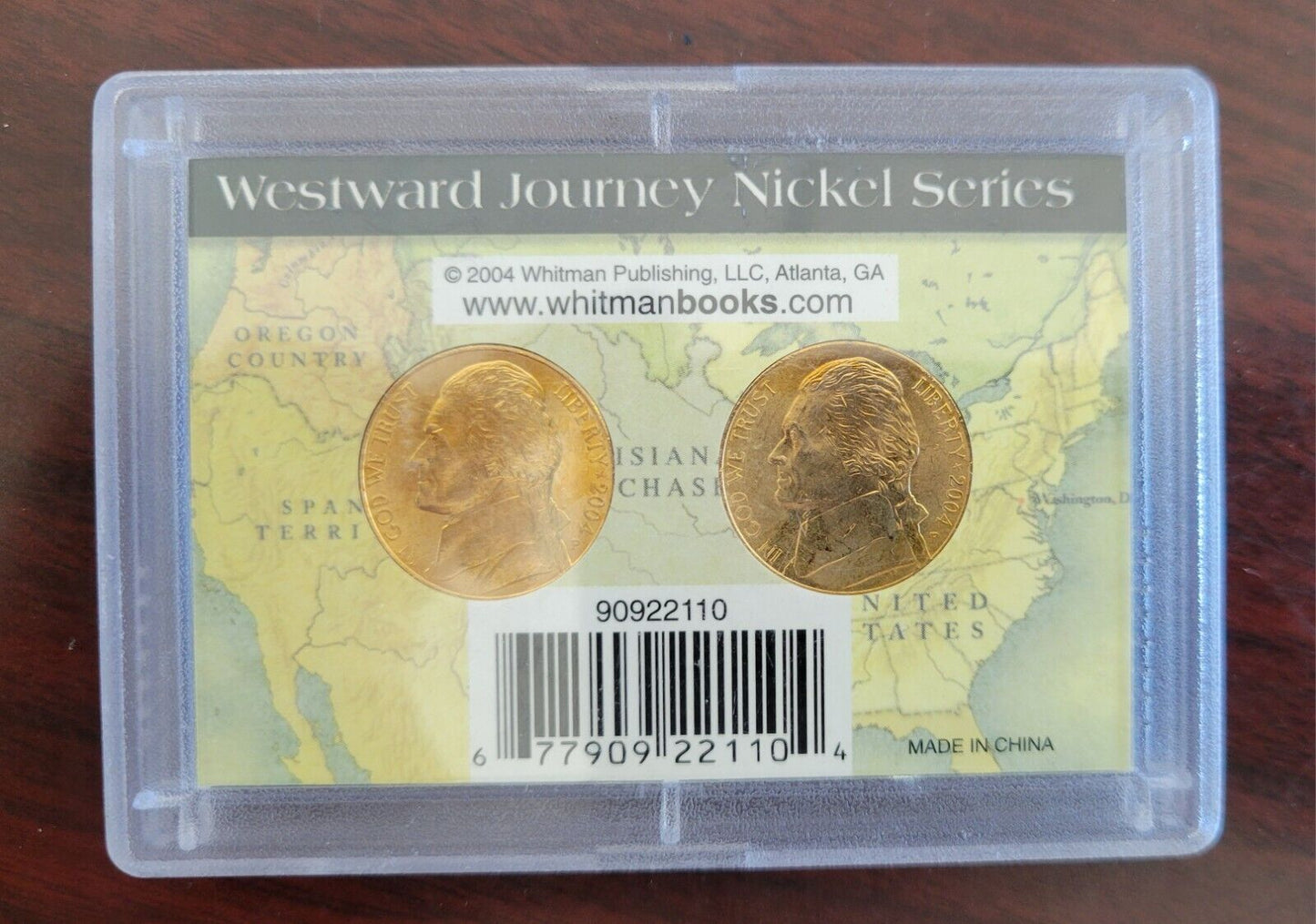 2004 Whitman Westward Journey Nickel Series Set Nickels Lewis & Clark Gold Tone