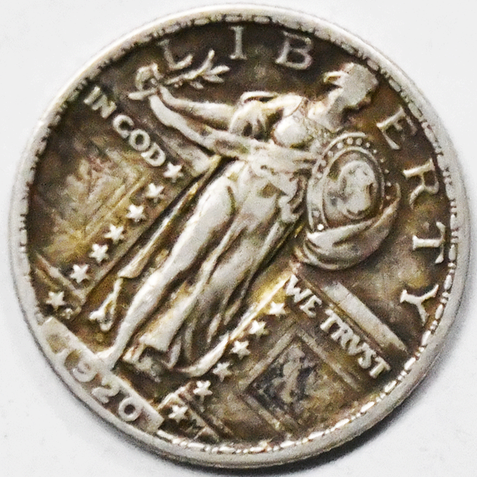 1920 S 25c Standing Liberty Silver Quarter San Francisco Twenty Five Cents