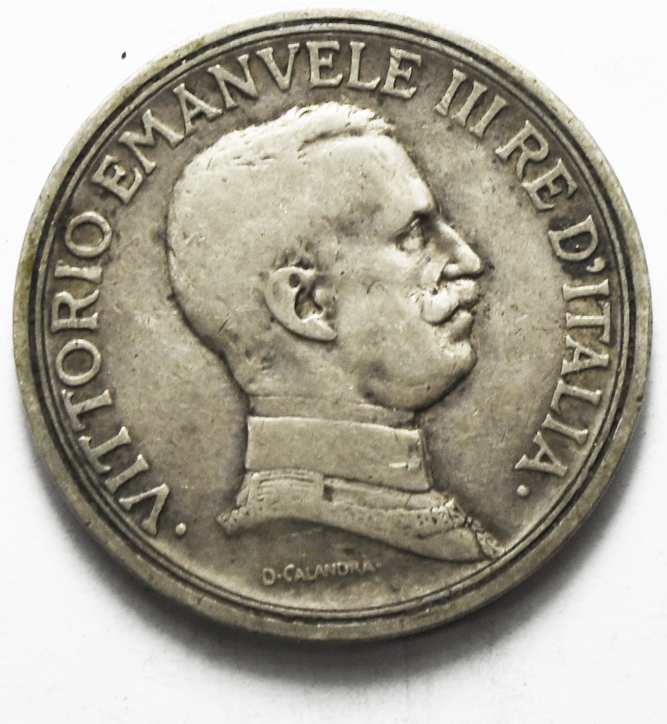 1916 Italy 2 Two Lire Silver Coin KM# 55