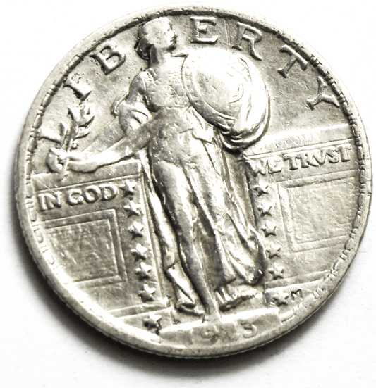 1923 25c Standing Liberty Silver Quarter Philadelphia Twenty Five Cents