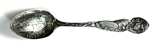 Sterling Paye & Baker Del Coronado San Diego Bay Souvenir Spoon 5-1/8" Fish