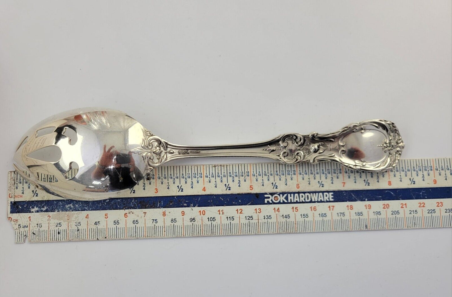 Francis I by Reed & Barton Sterling Slotted Serving Spoon 8 3/8” No Mono 2.8oz.
