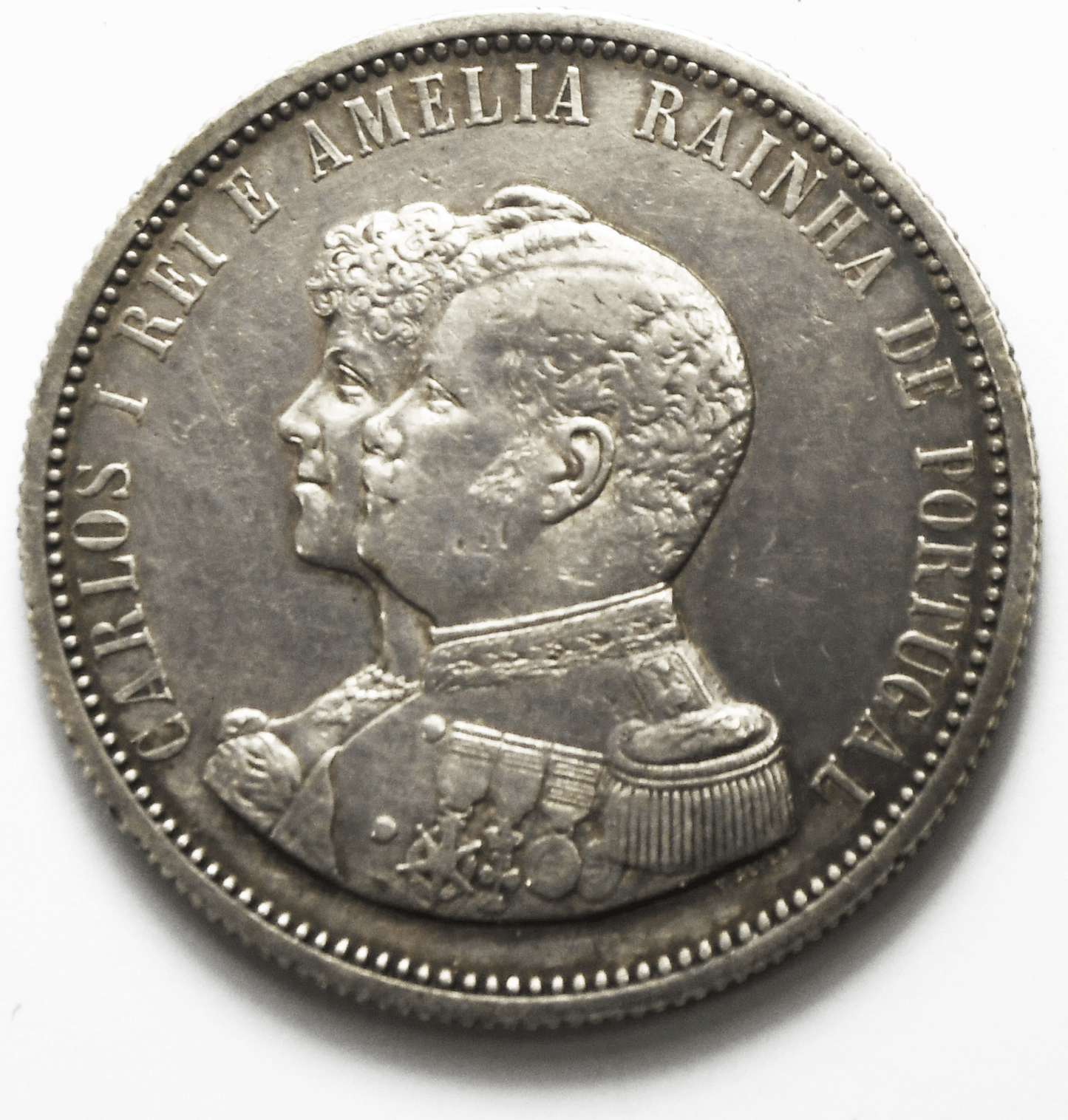 1898 Portugal 1000 Thousand Reis Silver Coin KM# 539 Low Mintage