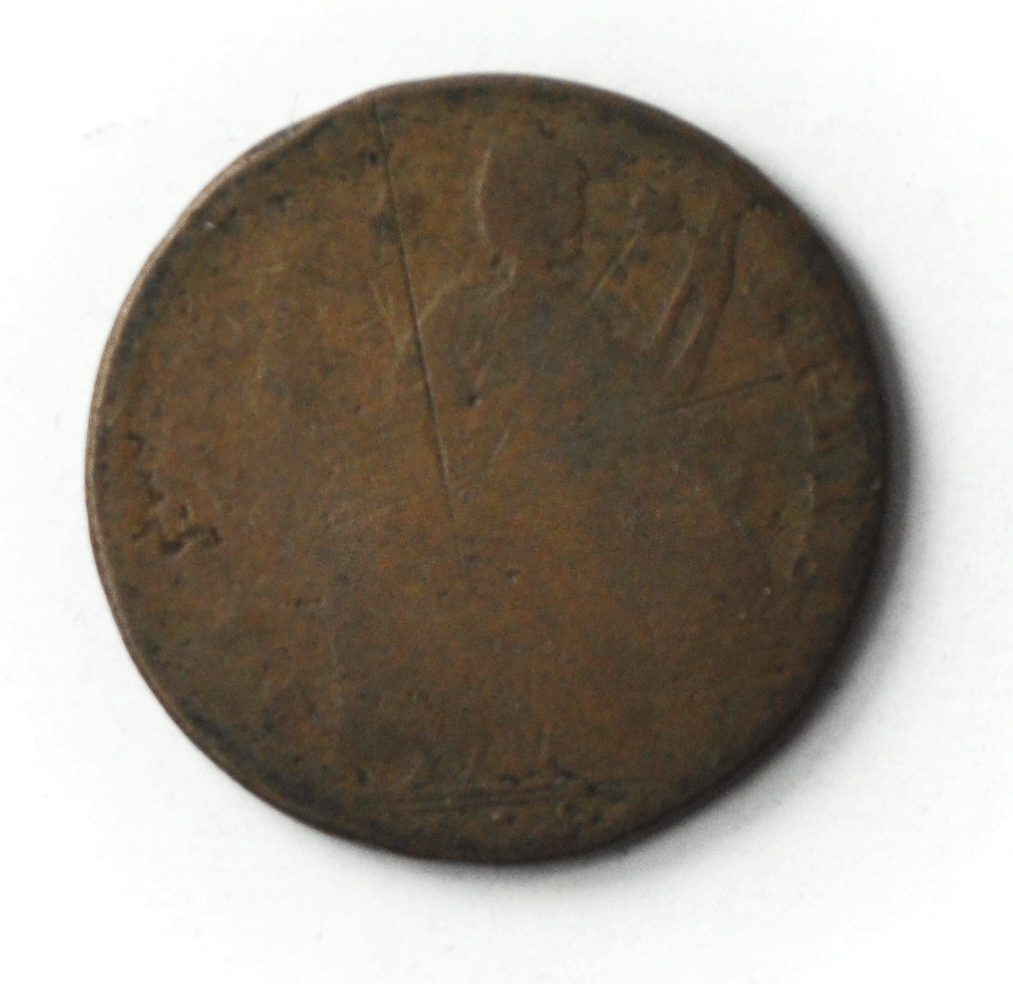 1787 Connecticut Copper Miller 19-g.4  W-3050 Rarity-3  Draped Bust Left