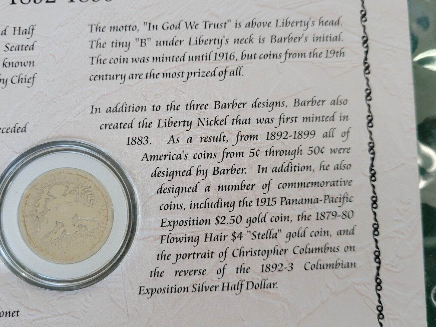 AMERICA'S Rare 19th Century Coins (Barber Silver Quarter 1892-1899)