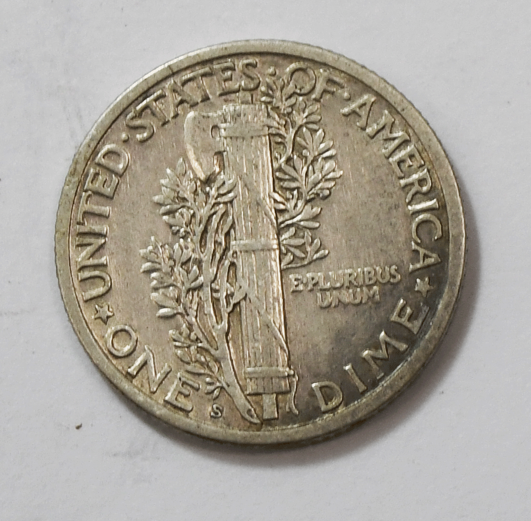 1920 S 10c Mercury Silver Dime Rare Ten Cents San Francisco