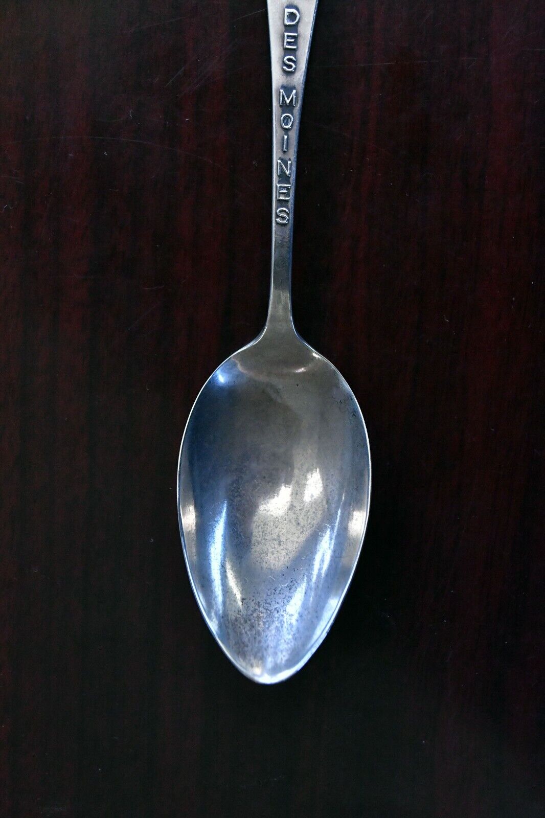 Des Moines Iowa Sterling 5 5/8" State Capital Souvenir Spoon .59 oz. by Robbins