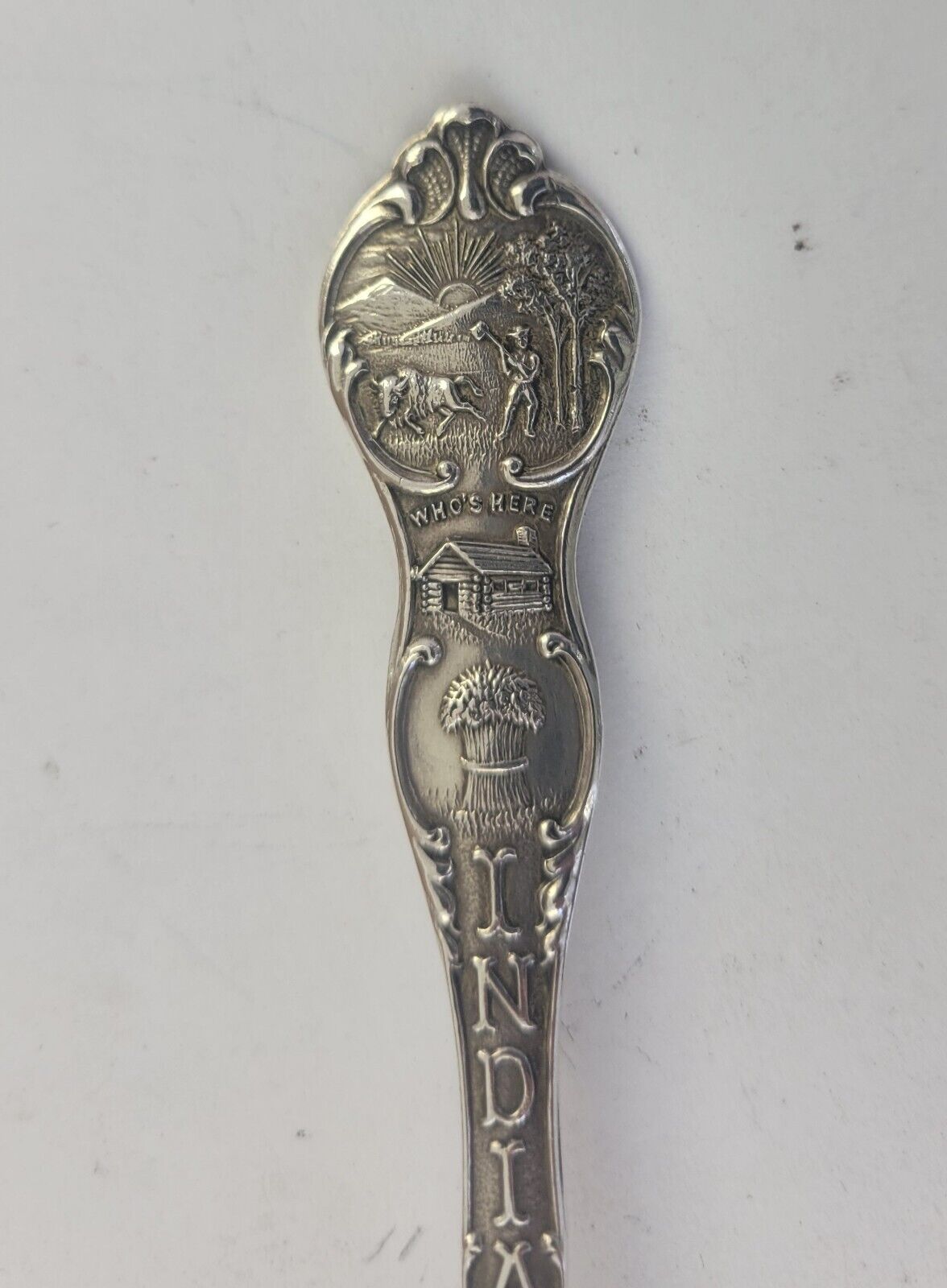 Lebanon Indiana High School Sterling 5 3/8" Souvenir Spoon .57oz. By Shepard