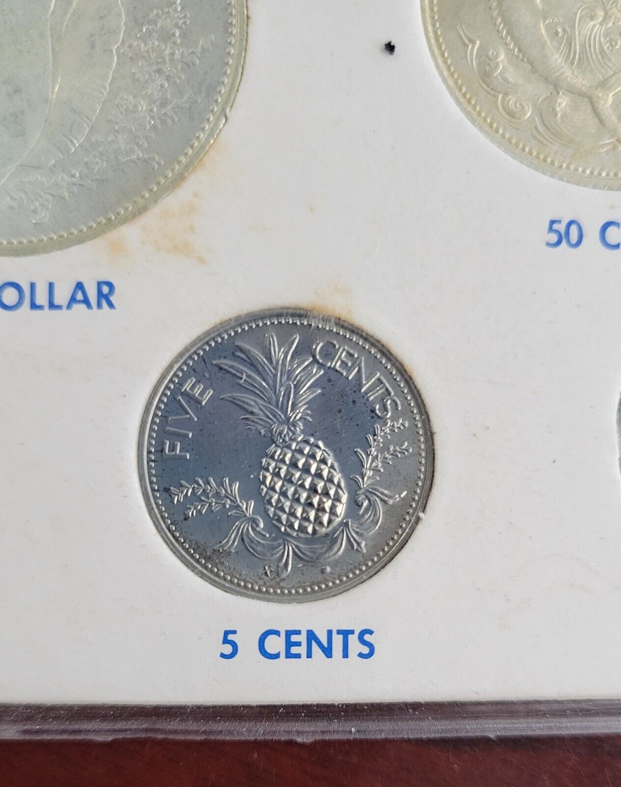 Bahamas 7 Coin Mint Set in Original Packaging Type Set 1966, 1969, 1976, 1978