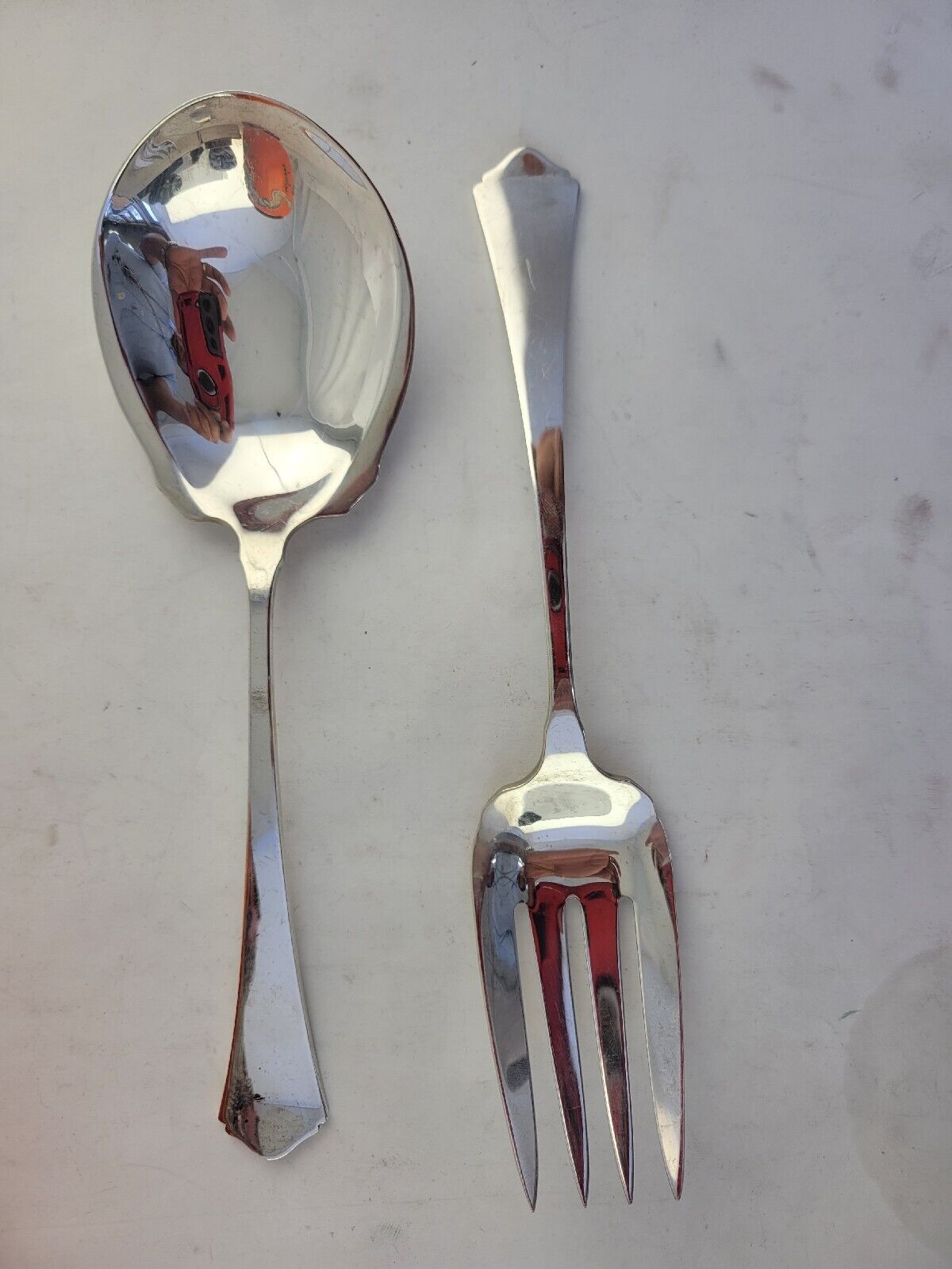 Antique By Wallace 2pc. Sterling Silver 2pc Salad Serving Set 6.1oz.
