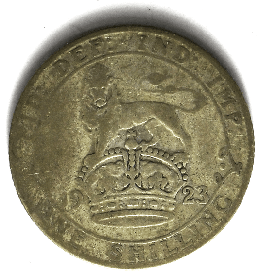 1923 Great Britain Silver One Shilling Coin KM# 816a