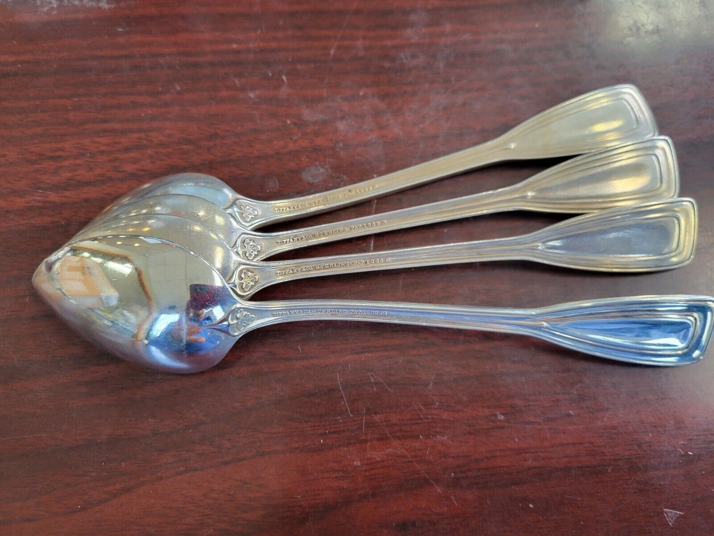 (4) St. Dunstan by Tiffany & Co. Sterling Silver 5 7/8" Teaspoons 4.6oz.