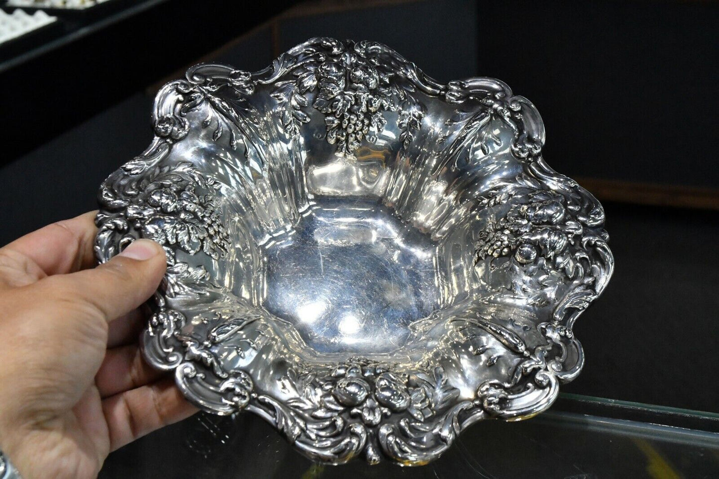 8" Francis I by Reed & Barton Sterling X569 Serving Nut Bon Bon Dish 9.6oz.