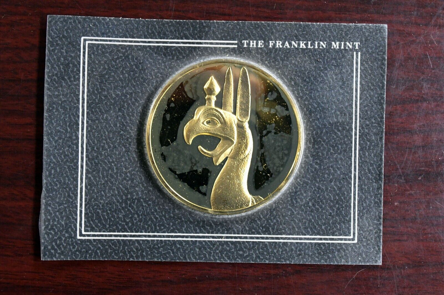 Franklin Mint Art Treasures of Ancient Greece Gilded Griffin Bronze Medal