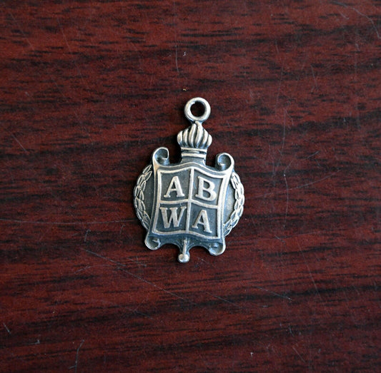 American Business Women's Association Sterling Silver Charm ABWA 1.9 gram