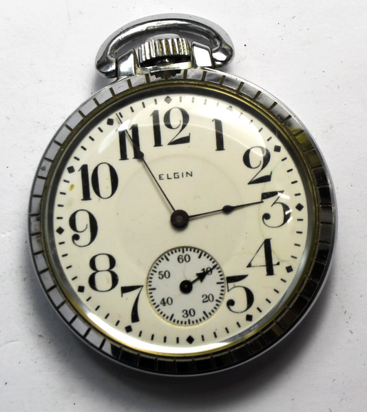 1930 Elgin Grade 486 Size 16 OF LS Pocket Watch