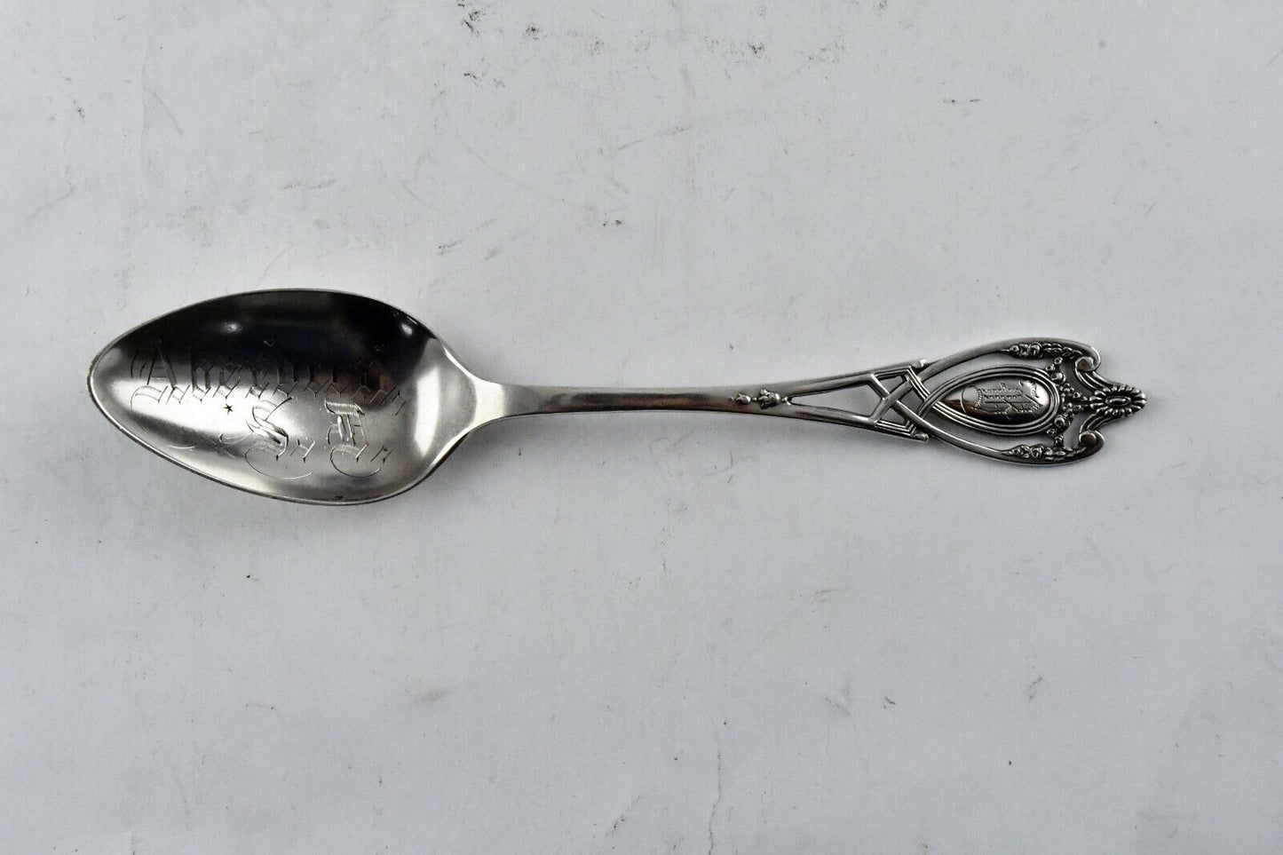 Aberdeen South Dakota 5 3/4" Sterling Silver Souvenir Spoon .6oz. by Lunt