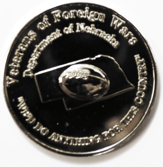 2006 Veterans of Foreign Wars VFW 85th Medal 38mm Proof Nebraska Football
