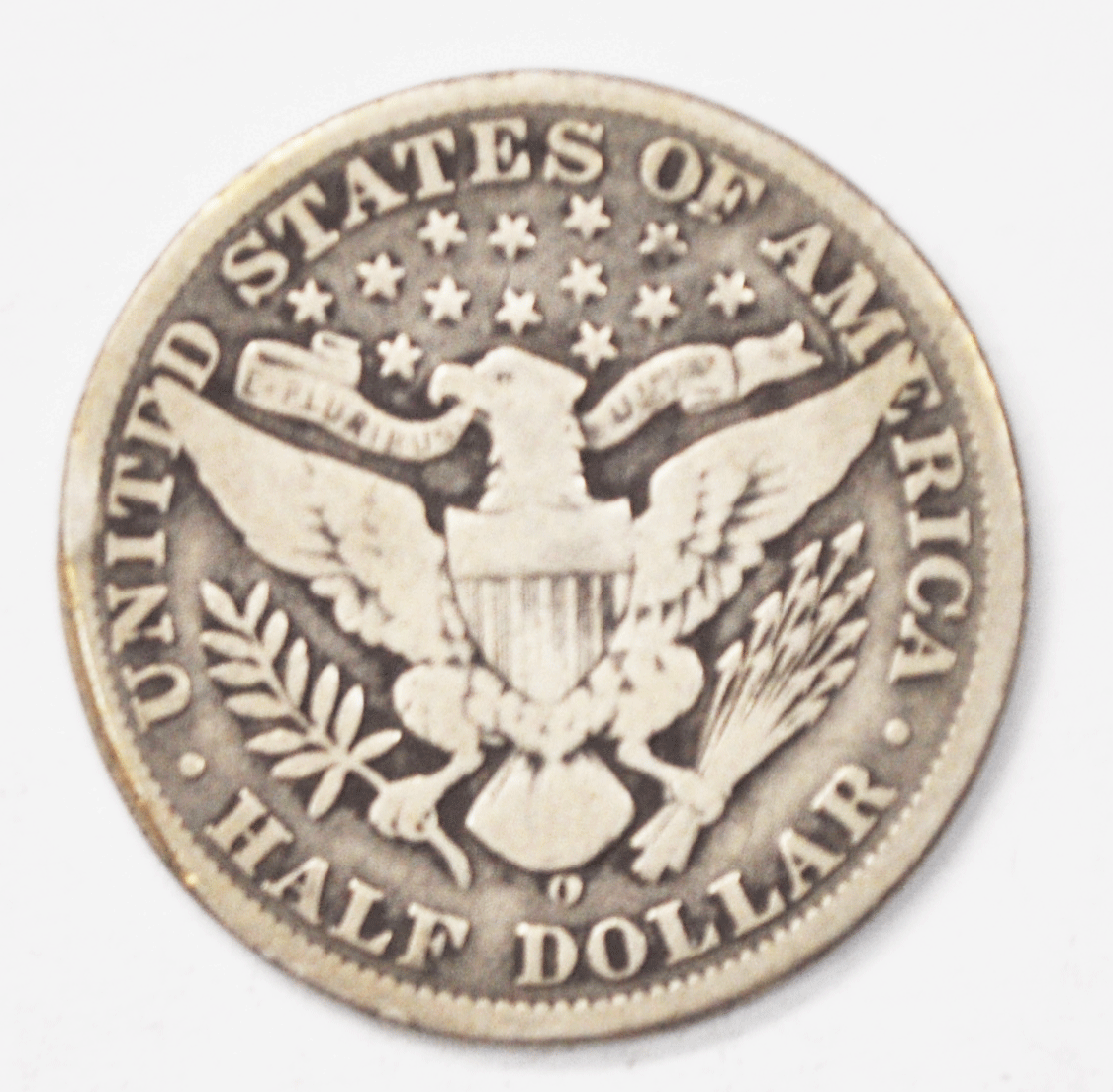 1908 O 50c Barber Silver Half Dollar Fifty Cents US New Orleans