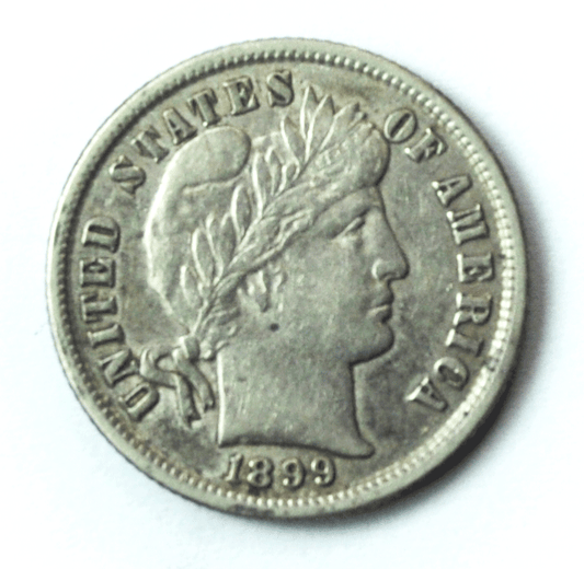 1899 10c Barber Silver Dime Rare Ten Cents Philadelphia