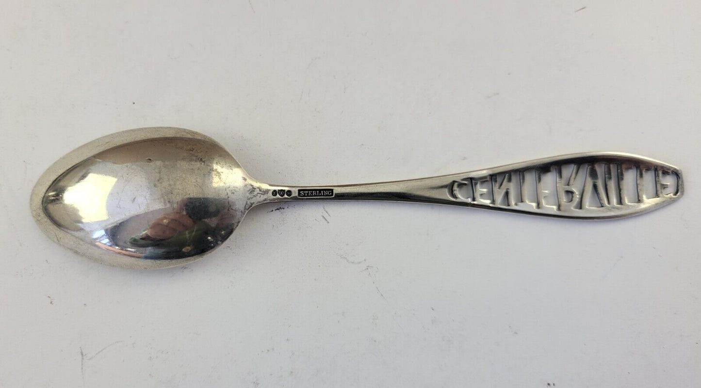 Centerville Iowa Texas Ohio VA TN by Watson 5 5/8" Sterling Souvenir Spoon .51oz