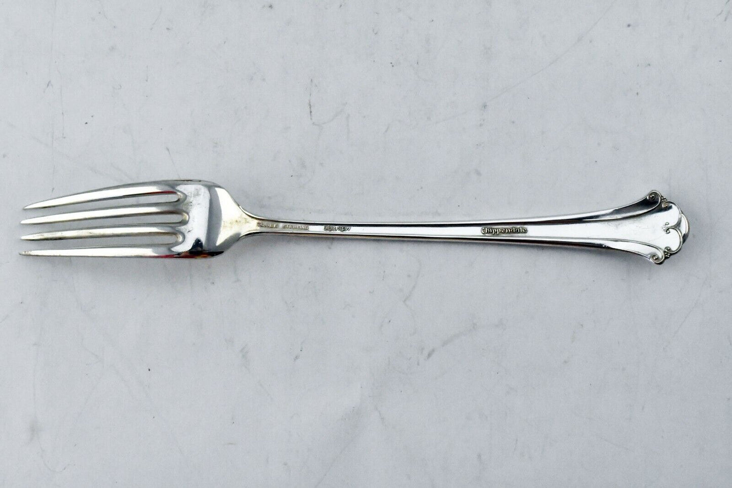 Chippendale by Towle Sterling Silver 7 3/8" Solid Dinner Fork 1.4 oz.