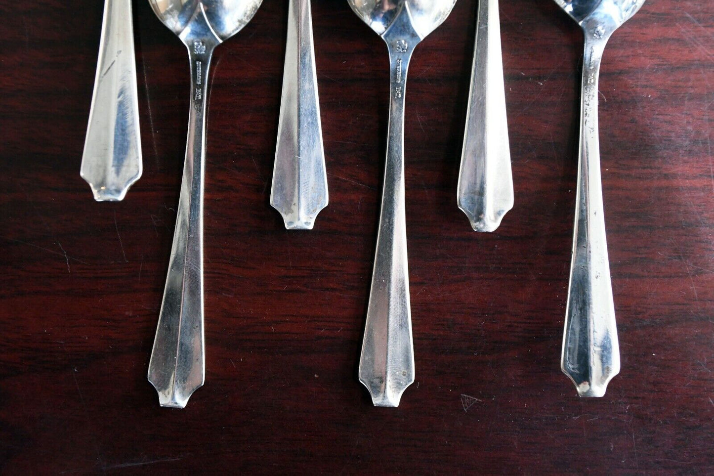 King Albert by Whiting Set of 6 Sterling Silver 4 1/8" Demitasse Spoons 2 oz.