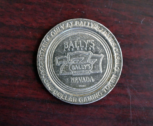 Bally's Paris Hotel Casino Dollar Gaming Slot Token Las Vegas Nevada Original