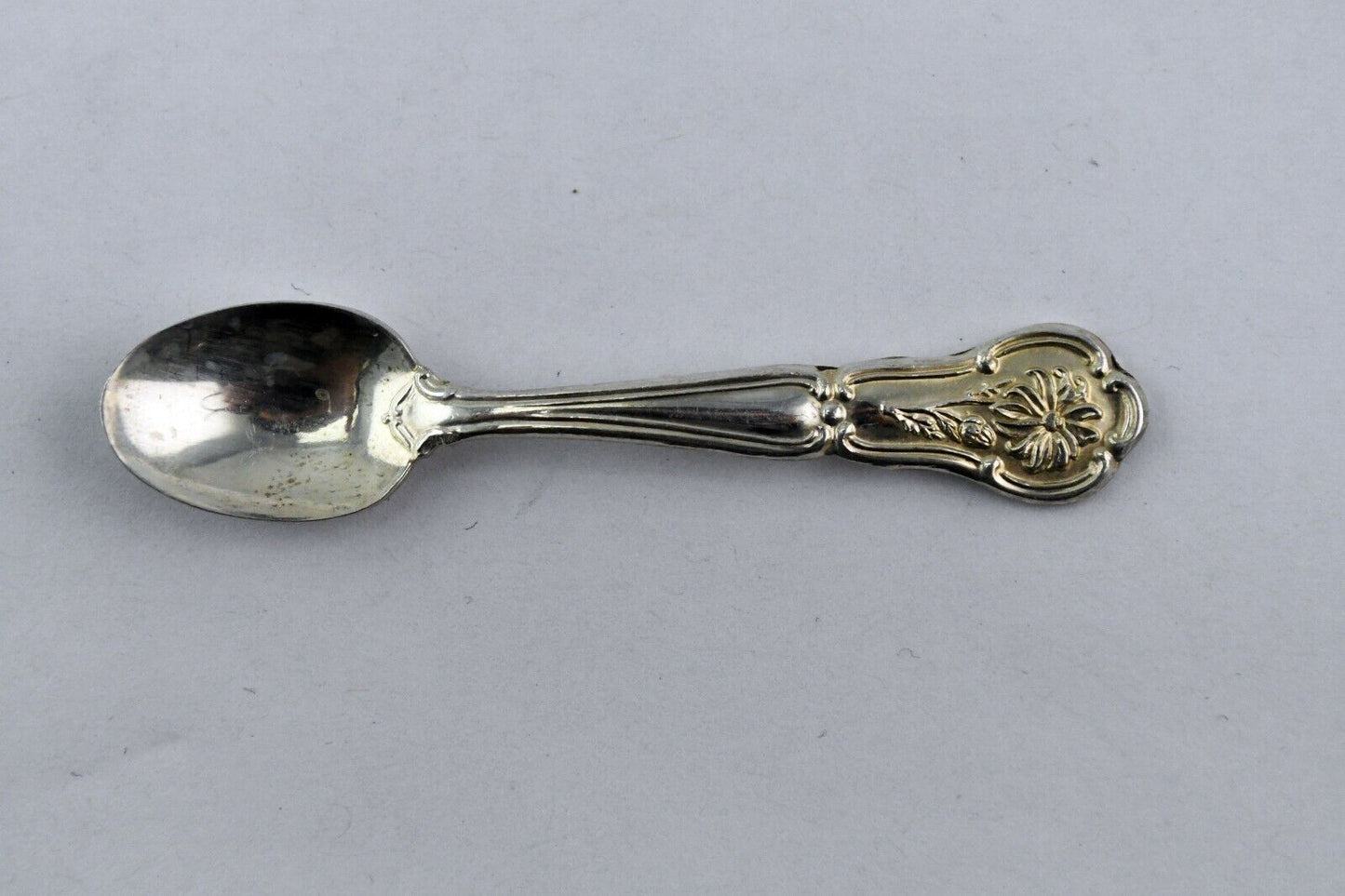 1978 Maryland Franklin Mint Official State Flower Sterling Salt Spoon 2 1/2"