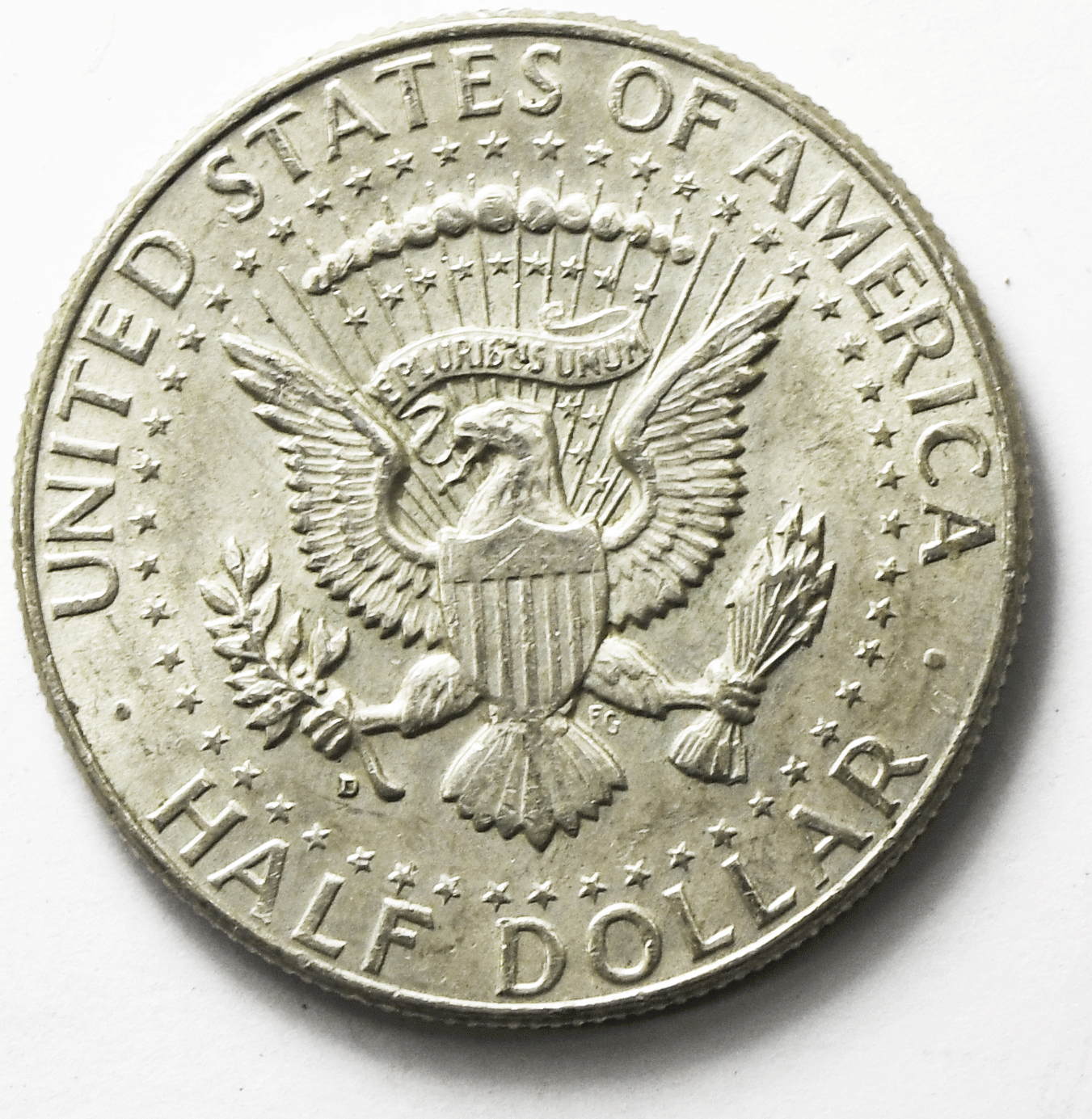 1964 D 50c Kennedy Silver Half Dollar Fifty Cents DDO FS-105  AU