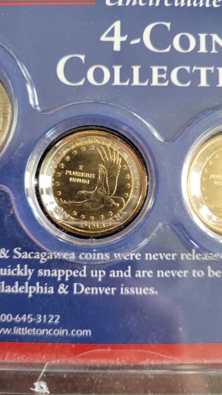 2003 P & D Uncirculated Kennedy Sacagawea Special Collector Edition 4 Coin Set