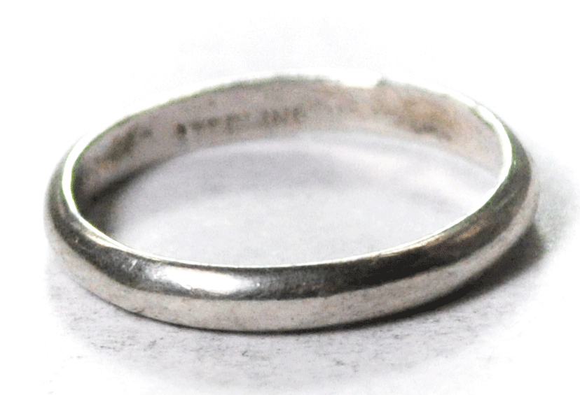 Sterling Silver Shubes Plain Band 2.5mm Ring Size 6