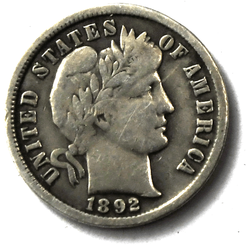 1892 O 10c Barber Silver Dime Ten Cents New Orleans